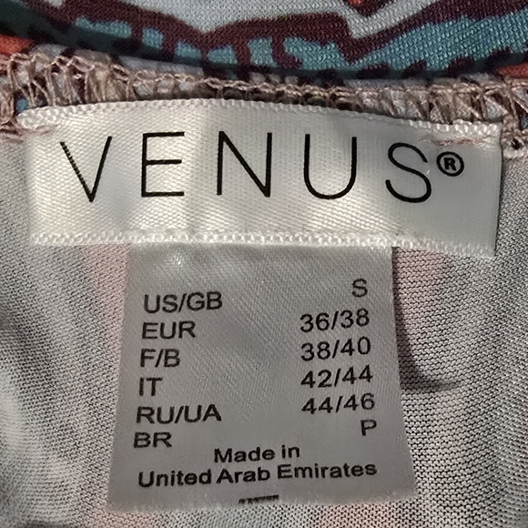 VENUS Paisley Print Strap Top in Peach and Blue - Picture 6 of 7